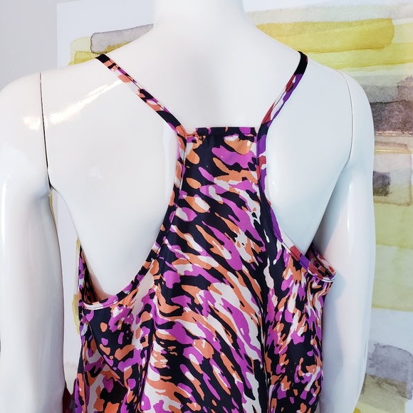 Multi-Color Racerback Cami Top | Size Medium - Picture 4 of 9